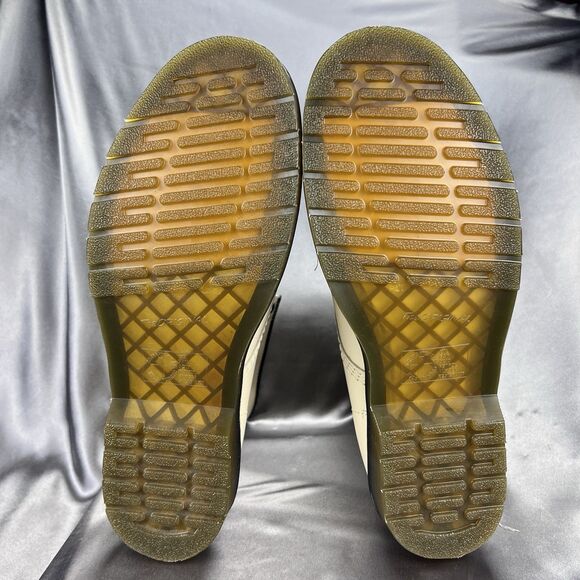 DR. Martens 1460‎ Boots Men's 14 Cream Combat Smooth Leather 31008 90's Grunge - Picture 14 of 17